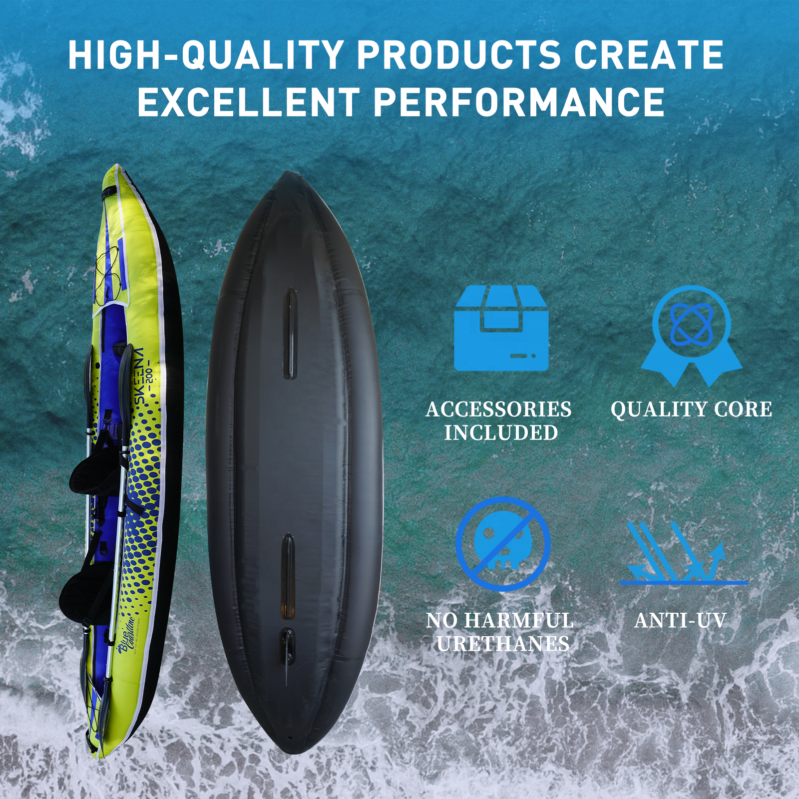 Adult Inflatable Fishing Canoe - Fishing Kayak Paddle incelemesi ve fiyatı