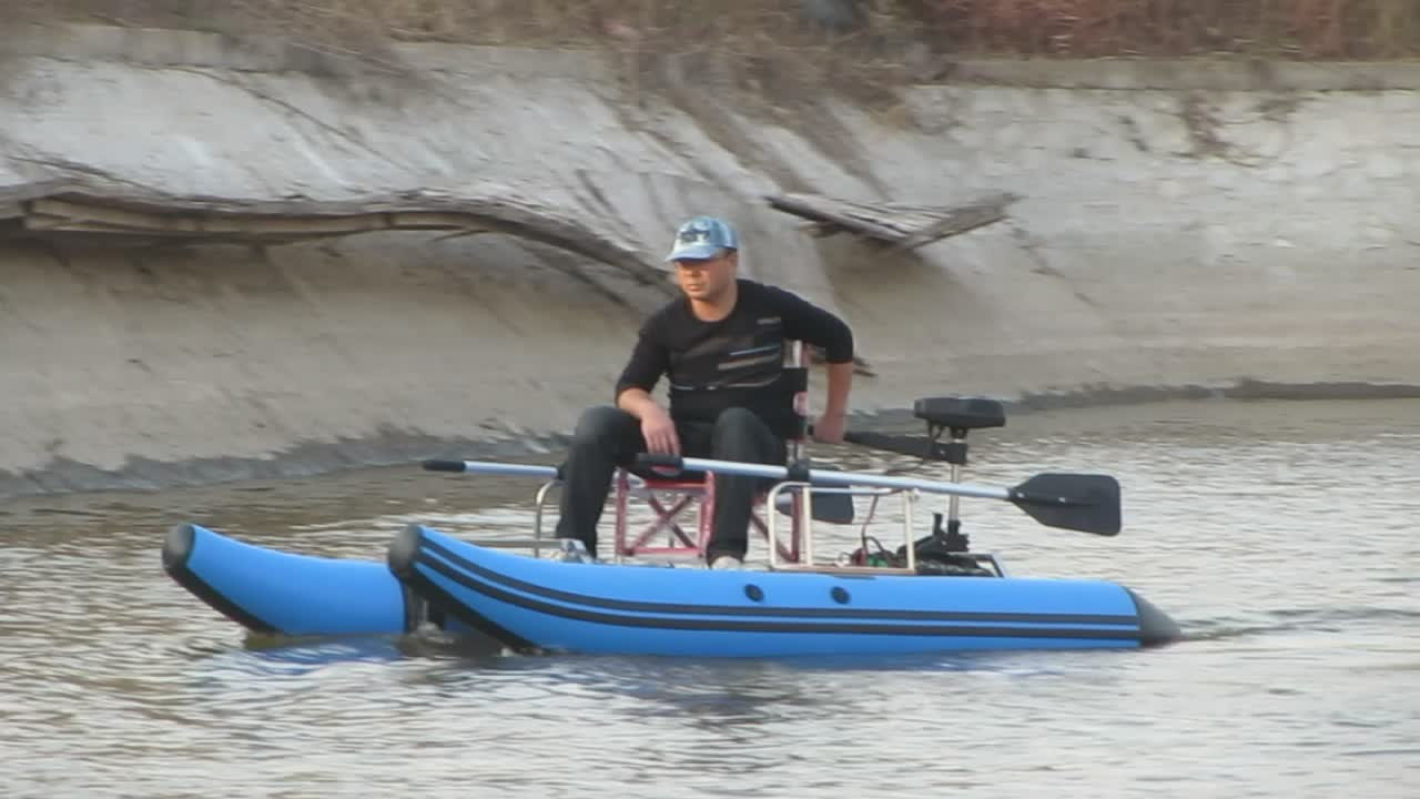 Catamaran Luya boat/raft fishi - Fishing Kayak Pedal Drive incelemesi ve fiyatı