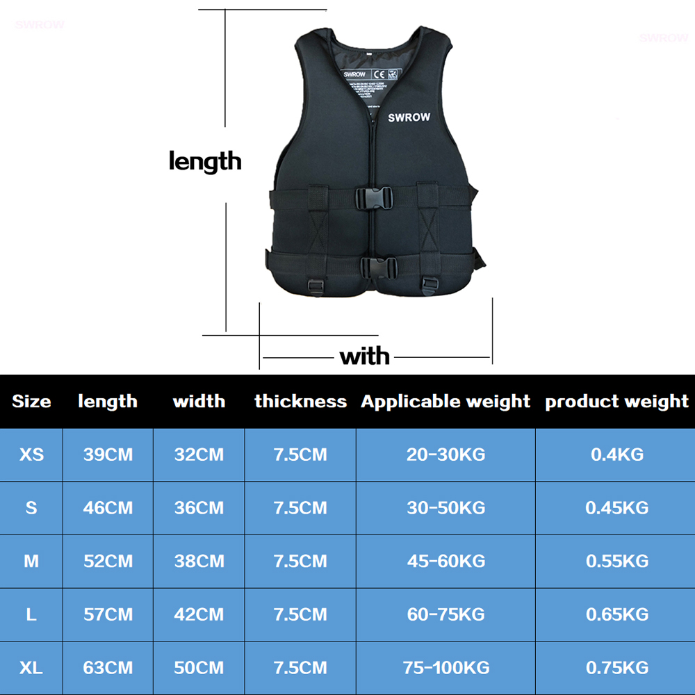Neoprene Life Jacket Adult Kid - Fishing Kayak Inflatable incelemesi ve fiyatı