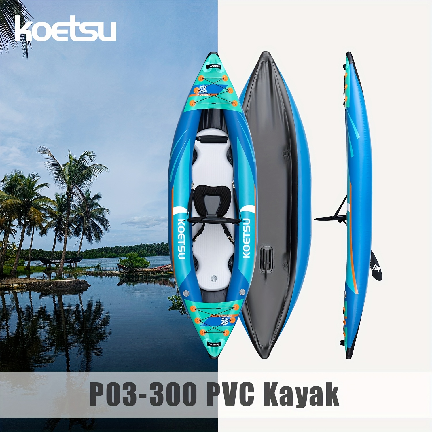 KOETSU P03 brushed inflatable  - Fishing Kayak Inflatable incelemesi ve fiyatı
