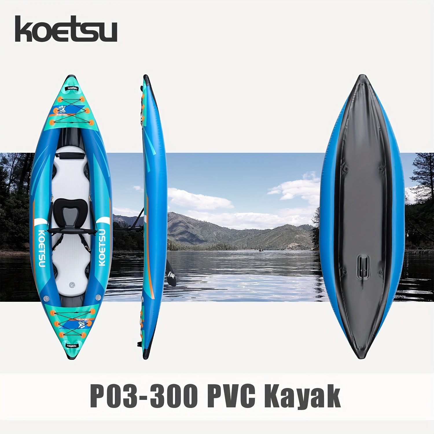 KOETSU P03 brushed inflatable  - Fishing Kayak Inflatable incelemesi ve fiyatı